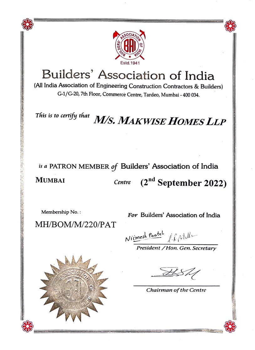 Builder association Certified